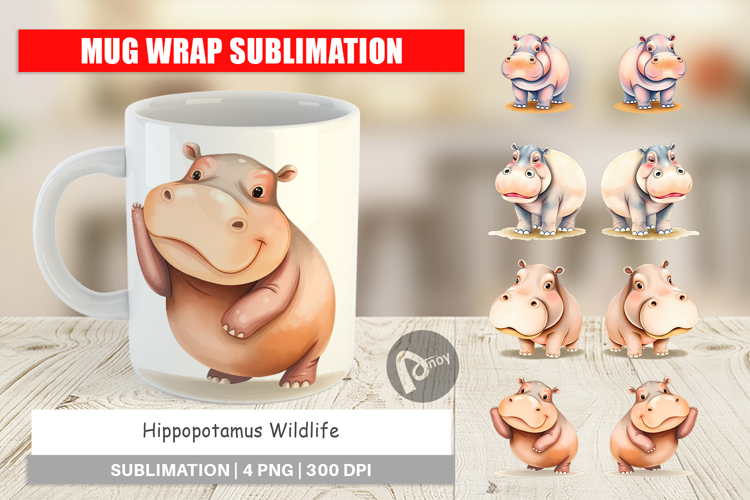 Hippopotamus Clipart Image 15