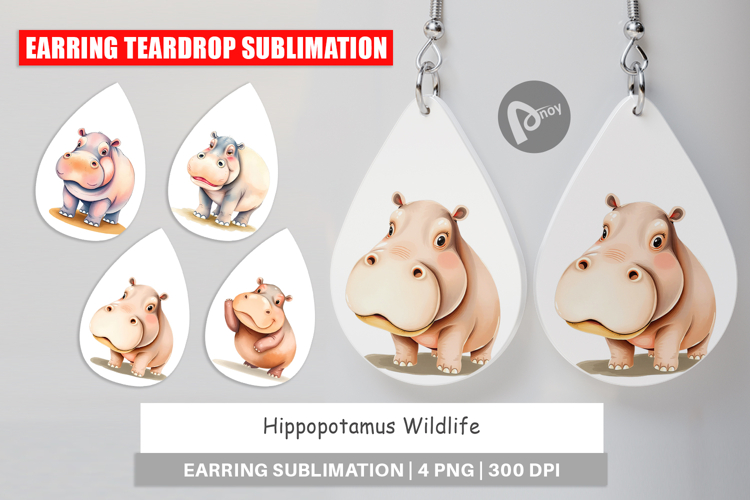 Hippopotamus Clipart Image 24