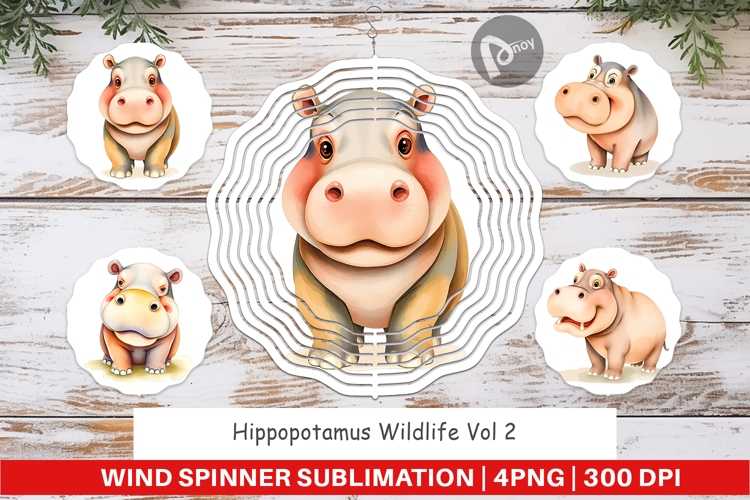 Hippopotamus Clipart Image 9