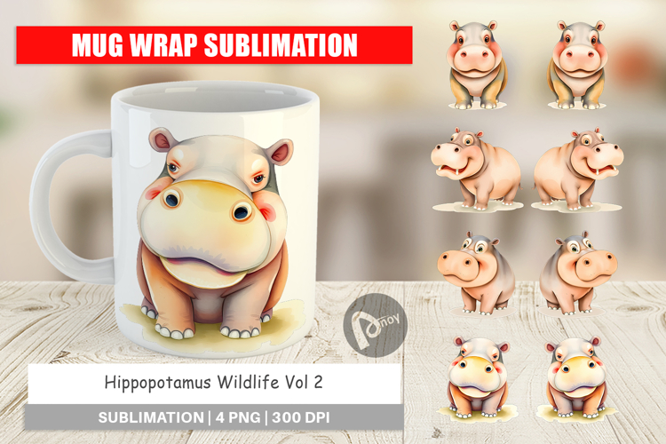 Hippopotamus Clipart Image 14