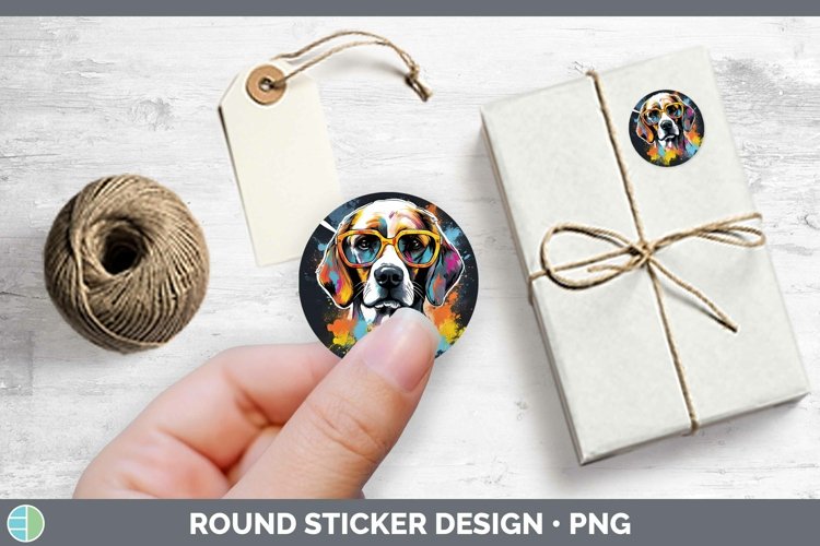 GorgeousHipster Dog Stickers design.