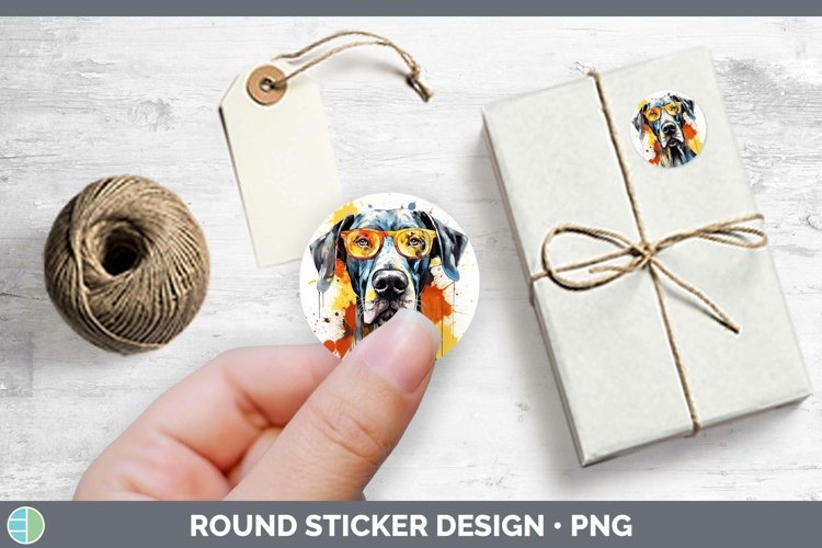 GorgeousHipster Dog Stickers design.