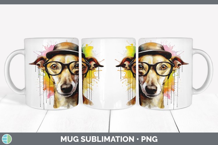 GorgeousHipster Dog Mug Wrap design.