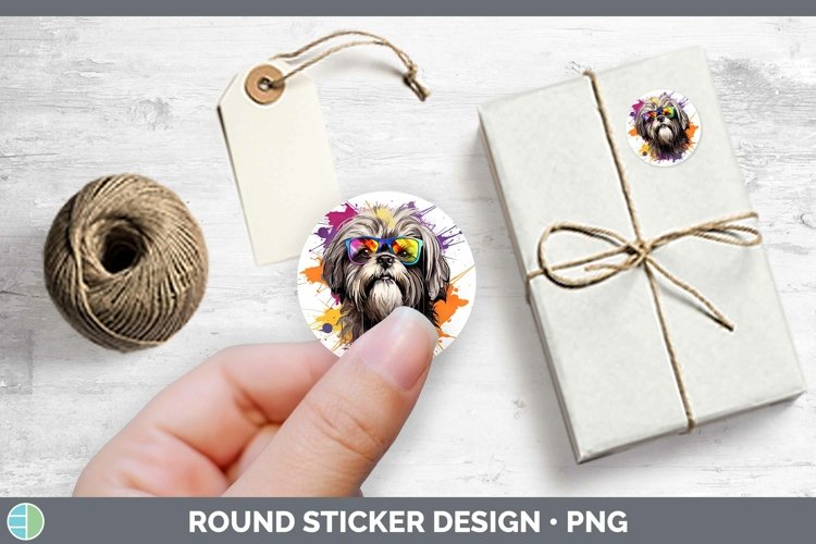 GorgeousHipster Dog Stickers design.