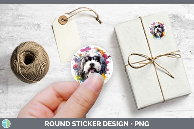 GorgeousHipster Dog Stickers design.