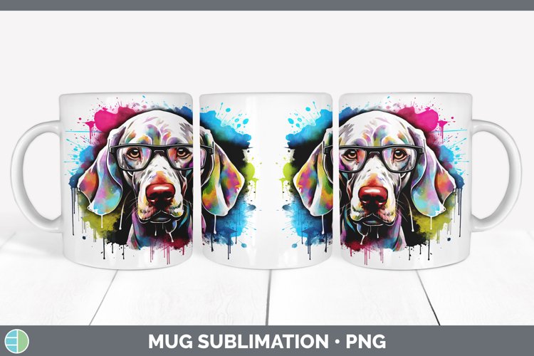 GorgeousHipster Dog Mug Wrap design.