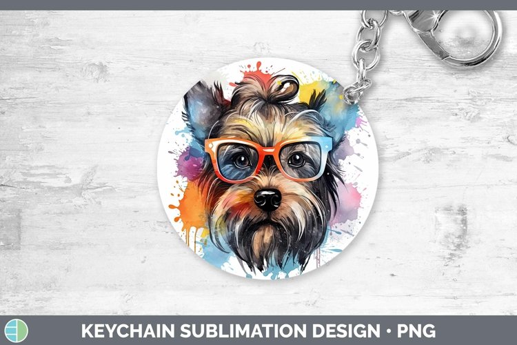 GorgeousHipster Dog Keychain design.