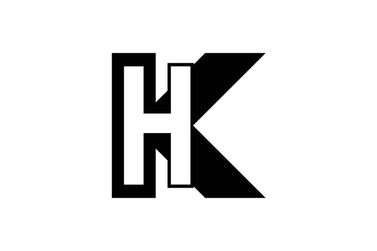 HK KH logo design