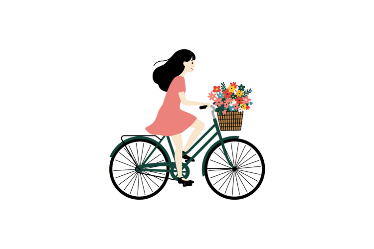 Ride A Bicycle Clipart Image 2