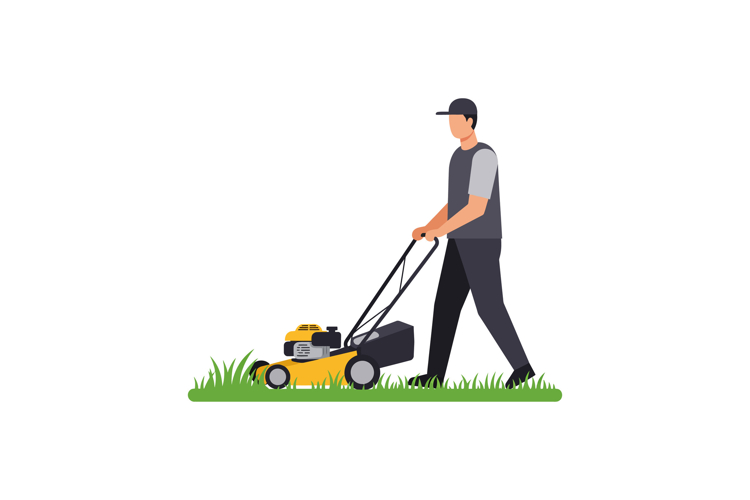 Lawn Mowing Clipart Image 5