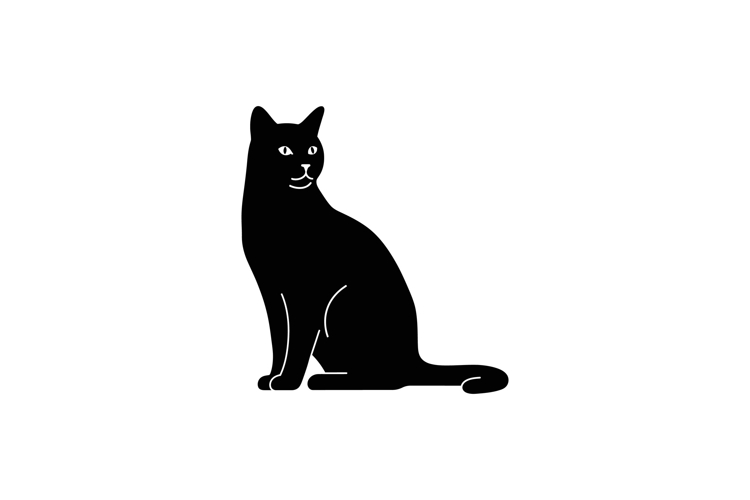 Cat Silhouette Clipart Image 20