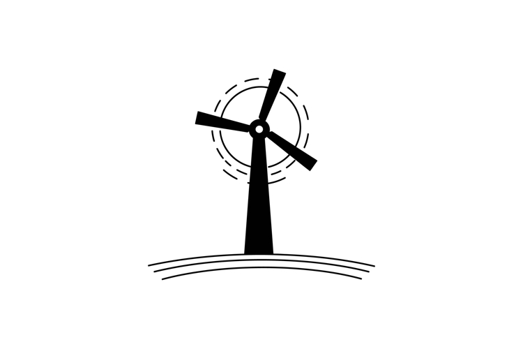 Wind Turbine Clipart Image 12