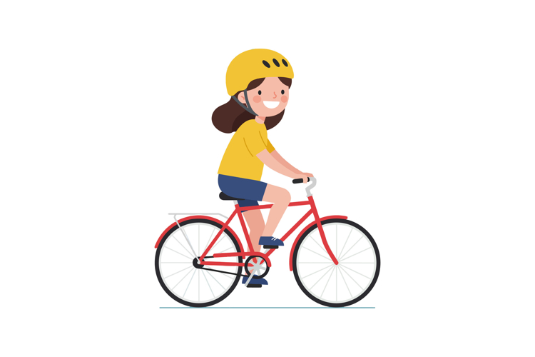 Ride A Bicycle Clipart Image 2