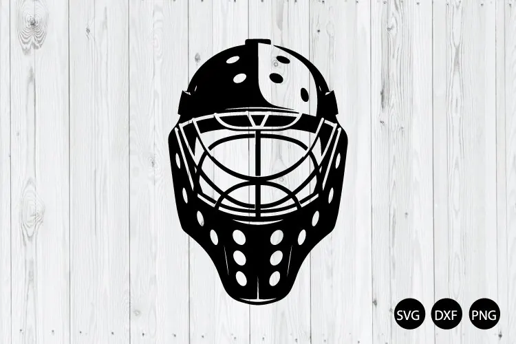 Hockey Goalie Mask SVG, Helmet SVG, Goalie Helmet SVG