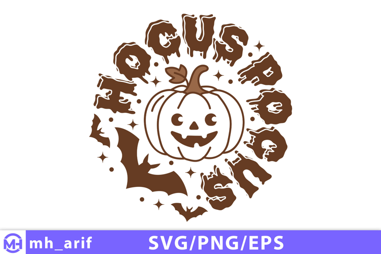 Hocus Pocus Halloween SVG PNG T-shirt Design