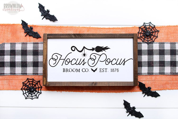 Hocus Pocus Broom Co. Halloween SVG (1496024) | Cut Files | Design Bundles