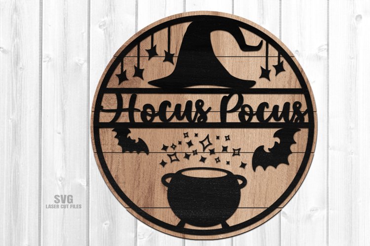 Download Hocus Pocus Round Sign SVG Glowforge Halloween Laser Files (1509297 Hocus Pocus Round Sign SVG Glowforge Halloween Laser Files (1509297