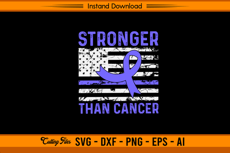 Stronger Than Cancer Stomach Cancer Awareness SVG