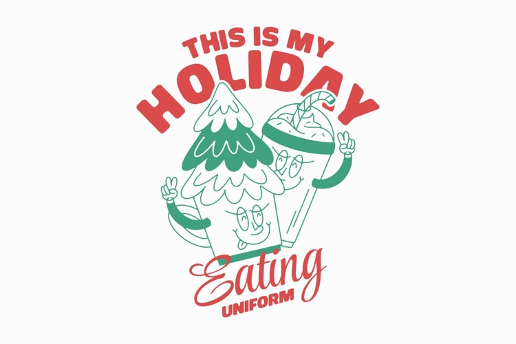This Is My Holiday Eating Uniform Christmas T-shirt