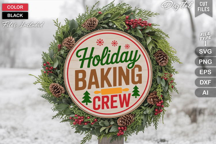 Round Christmas Svg Image 3