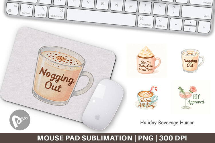 Mouse Pad Holiday Beverage Quotes example image 1