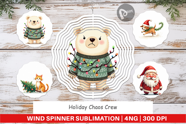 Wind Spinner Holiday Chaos Crew