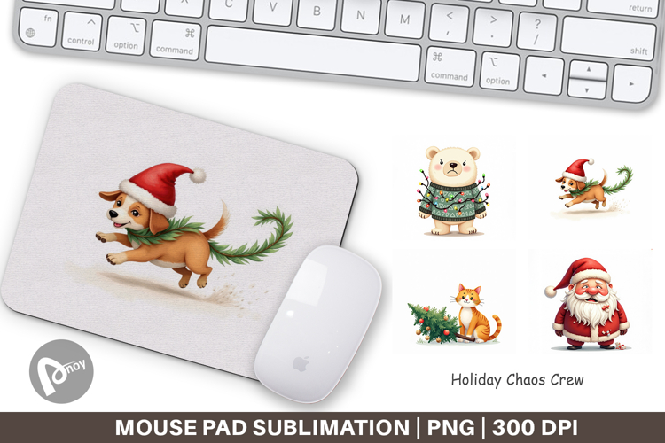 Mouse Pad Holiday Chaos Crew