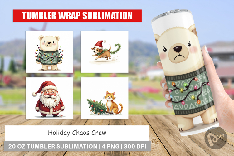 Tumbler Holiday Chaos Crew
