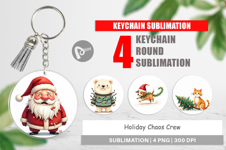 Keychain Holiday Chaos Crew