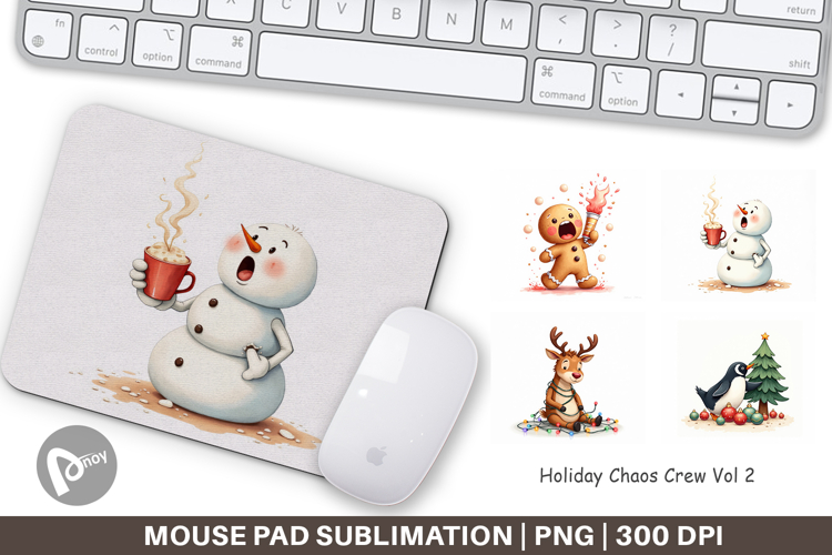 Mouse Pad Holiday Chaos Crew
