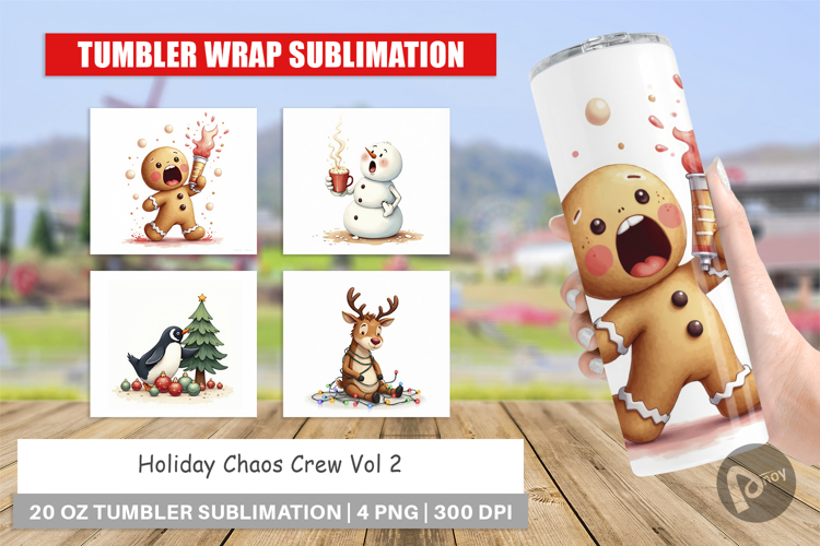 Tumbler Holiday Chaos Crew