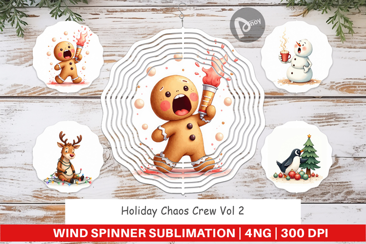 Wind Spinner Holiday Chaos Crew