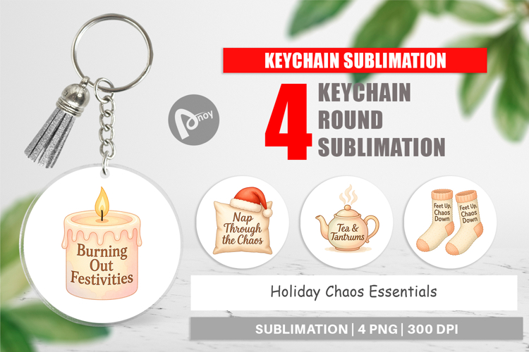 Keychain Holiday Chaos Quotes