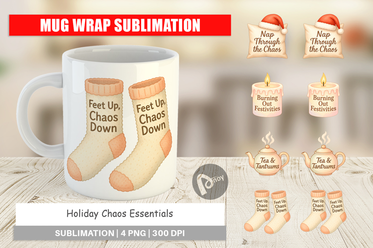 Mug Wrap Holiday Chaos Quotes