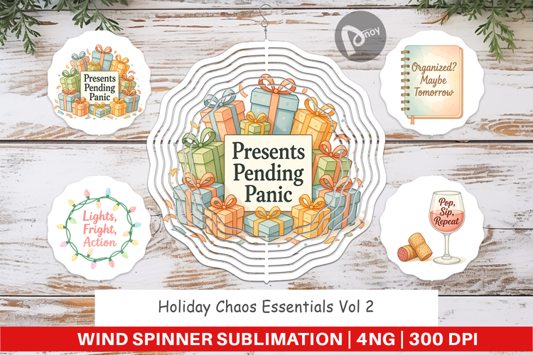 Wind Spinner Holiday Chaos Quotes