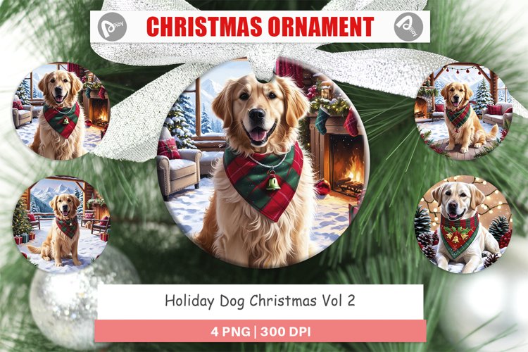 Christmas Ornaments Holiday Dog Christmas