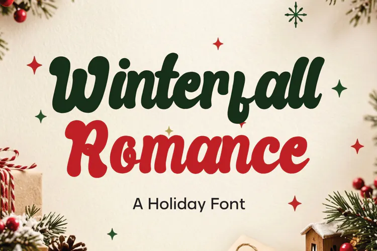 Christmas Font - Winterfall Romance