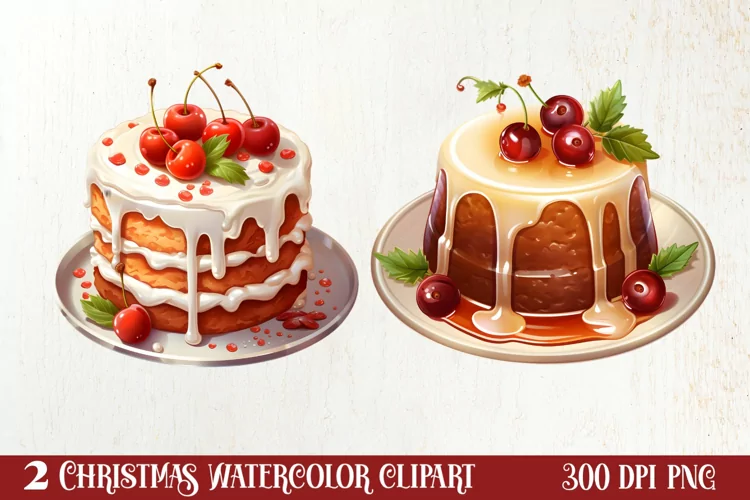Holiday Food Sublimation Clipart, Holiday Food Clipart