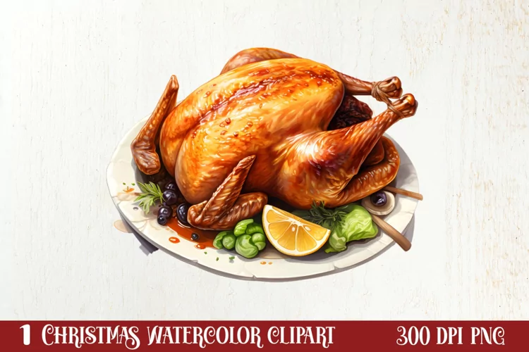 Holiday Food Sublimation Clipart, Holiday Food Clipart