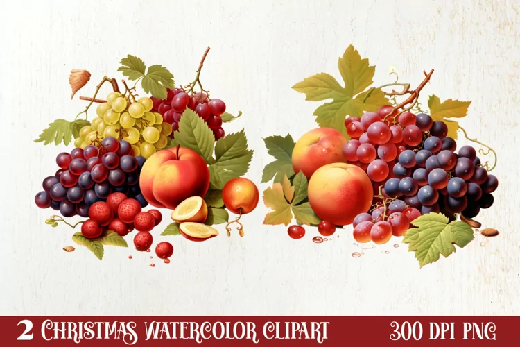 Holiday Food Sublimation Clipart, Holiday Food Clipart