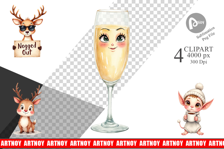 Christmas Watercolor Clipart Image 15