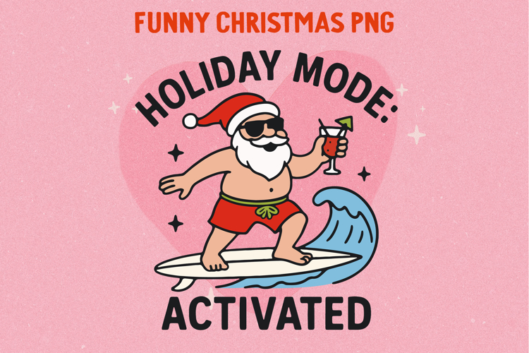 Funny Sarcastic Christmas Illustration, Sublimation PNG.