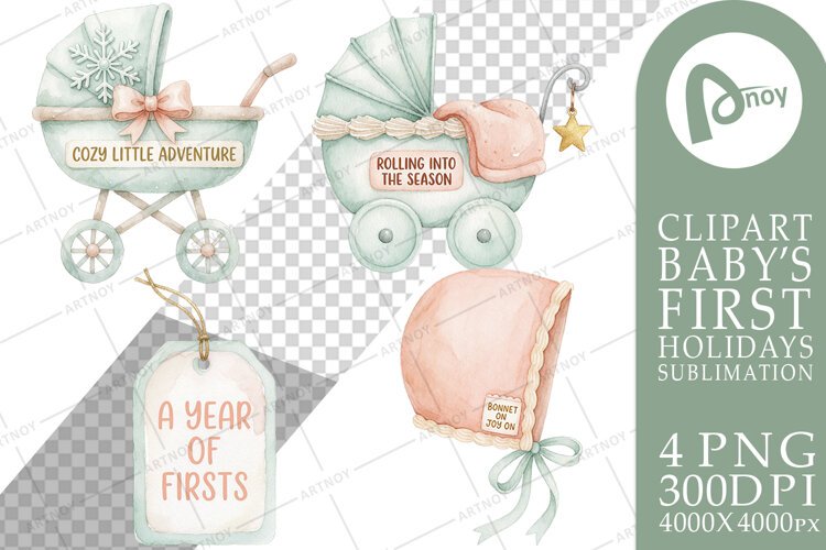 Holiday Nursery Icons Gentle Joy Notes Sublimation example image 1