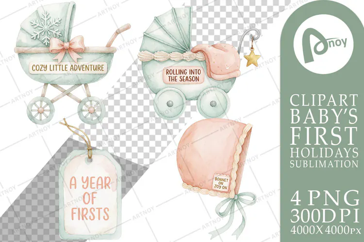 Holiday Nursery Icons Gentle Joy Notes Sublimation