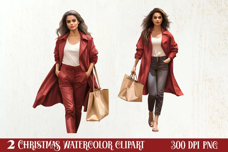 Holiday Shopping Clipart Sublimation, Christmas Shopping PNG
