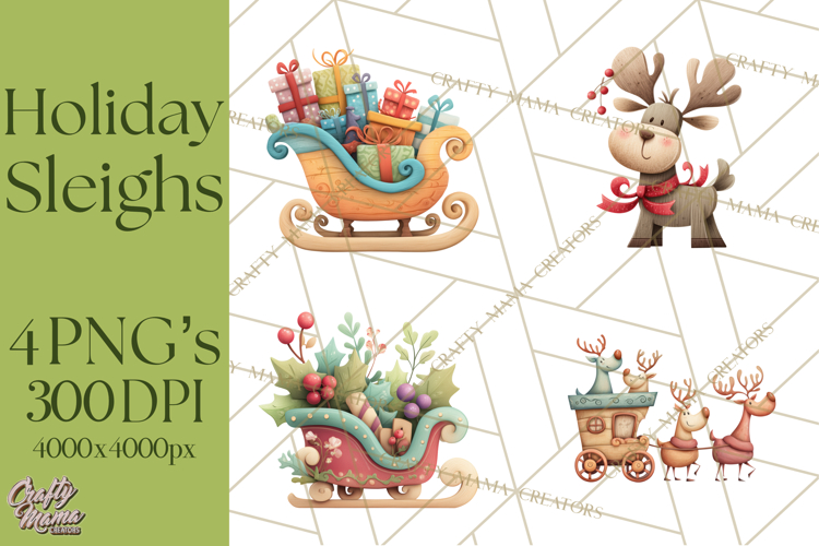 Cute Reindeer Clipart Image 7