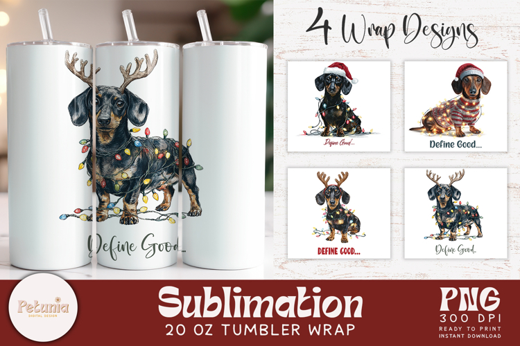 Christmas Tumbler Wrap | 20 Oz Sublimation Tumbler
