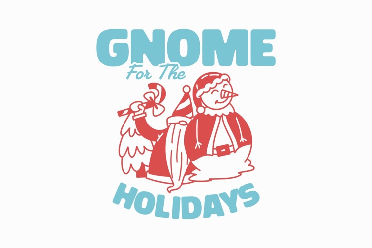 Gnome For The Holidays Christmas T-shirt
