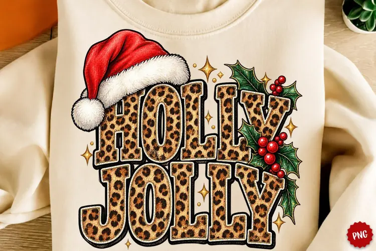 Holly Jolly PNG, Coquette Merry Christmas PNG, Christmas PNG