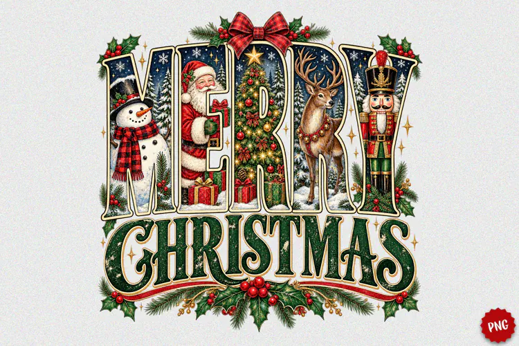 Vintage Christmas PNG